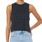 BELLA + CANVA Women's Racerback Crop Tank, Lightweight Sleeveless T-Shirt for Crafting